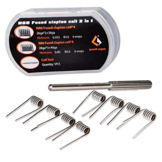 Coil (Bobina) - GeekVape - N80 - Fused Clapton Coil Geekvape - 1