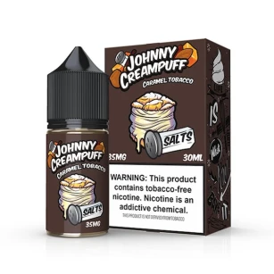 Juice Johnny Creampuff | Caramel Tobacco 30mL Salt Nic