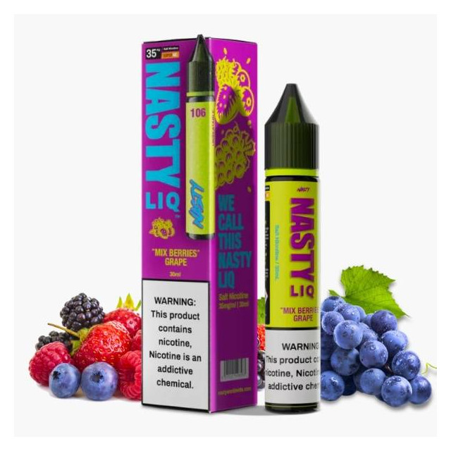 Confira a deliciosa linha de juice nic salt Nasty Liq!