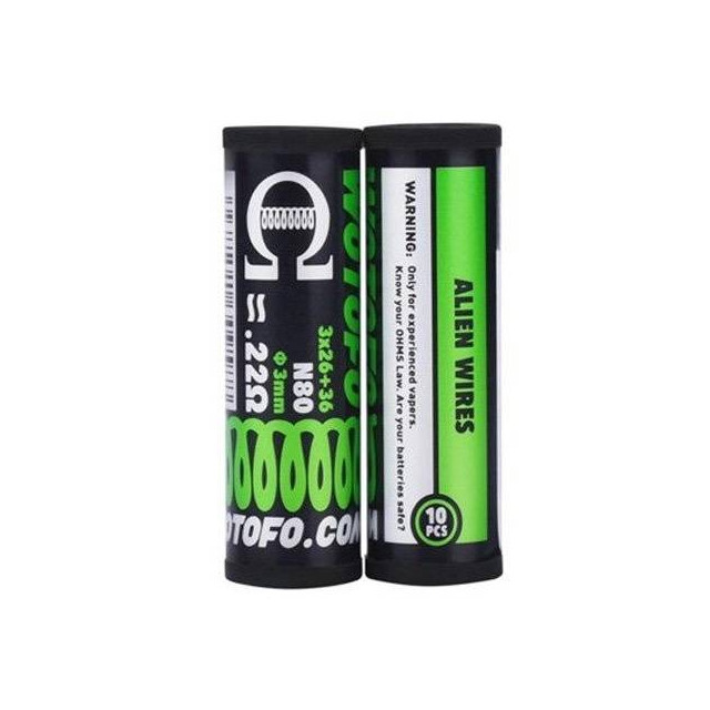 Wotofo | N80 Fused Clapton (10un) | Coil Pré Construída