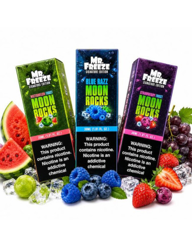 Nic Salt Mr Freeze - Linha Moon Rocks | Todos os Sabores