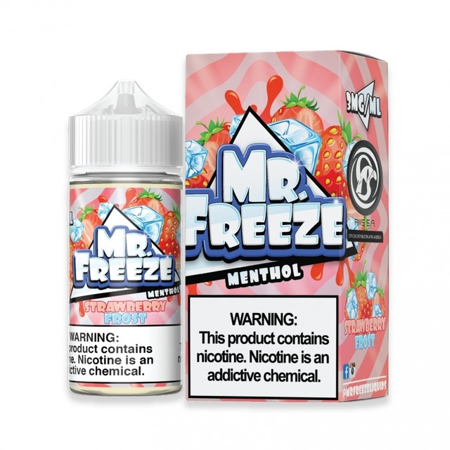 Juice Mr Freeze Free Base | Strawberry Frost 100mL Mr Freeze E-liquid - 1