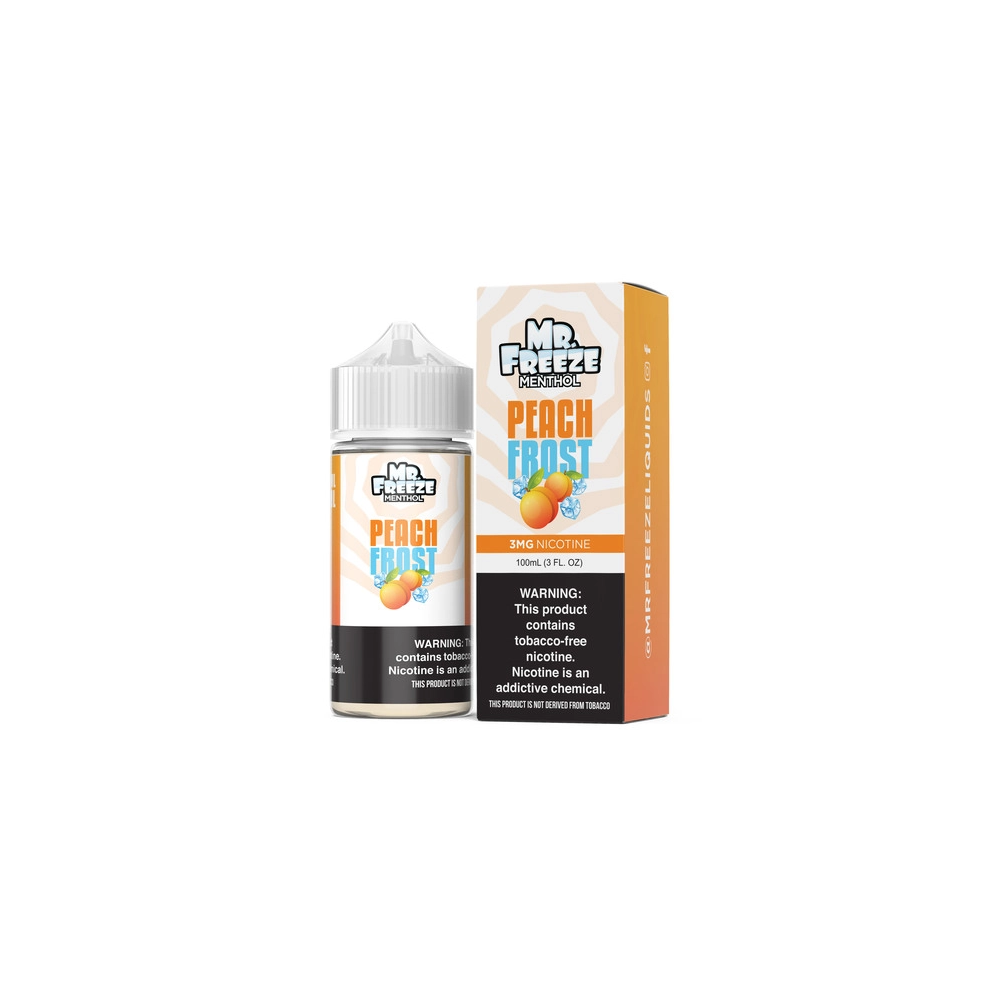 Frozen Salt Nic Mr. Freeze SALTS E-Liquid  Peach Frost, 30mL - Vapor  Gravity Cold Cool Menthol