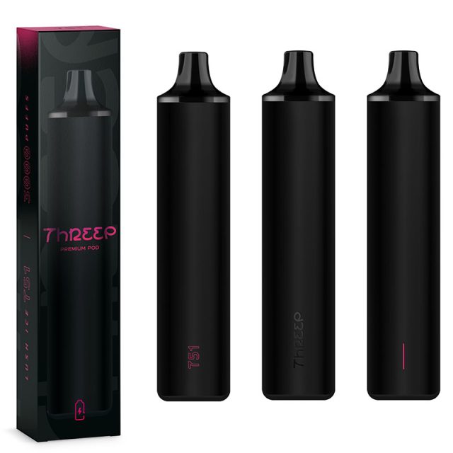Threep | TP40 4000 puffs 2% e 5% nic | Pod Descartável Threep Premium Pod - 3