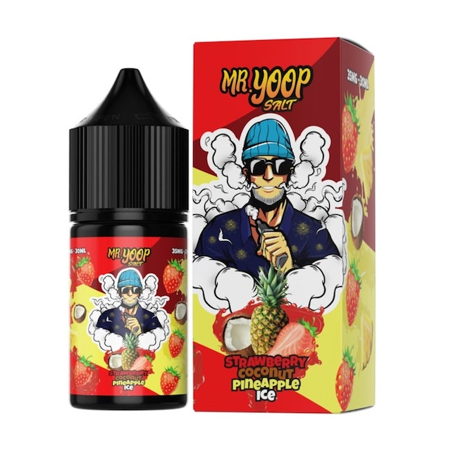 Juice Mr Yoop Salt | Fusion Strawberry Coconut Pineapple Ice Mr Yoop Eliquids - 1