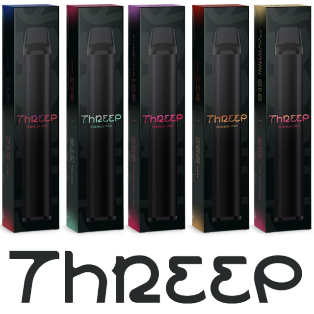 Pod Descartável | Threep Duo22 2200puffs 2 in 1 (2% e 5% nic) Threep Premium Pod - 8