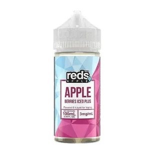 Juice 7 Daze Reds Apple | Berries Iced Plus 100mL Free Base 7 Daze E-Liquid - 1