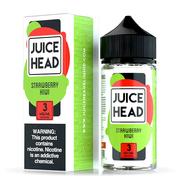 Juice Head E-liquids | Strawberry Kiwi 100ml Free Base Juice Head E-liquids - 1