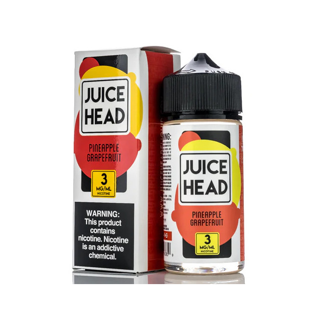 Juice Head E-liquids | Pineapple Grapefruit 100ml Free Base Juice Head E-liquids - 1