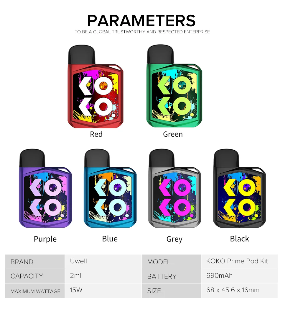 Pod System | Uwell Caliburn Koko Prime 690mAh